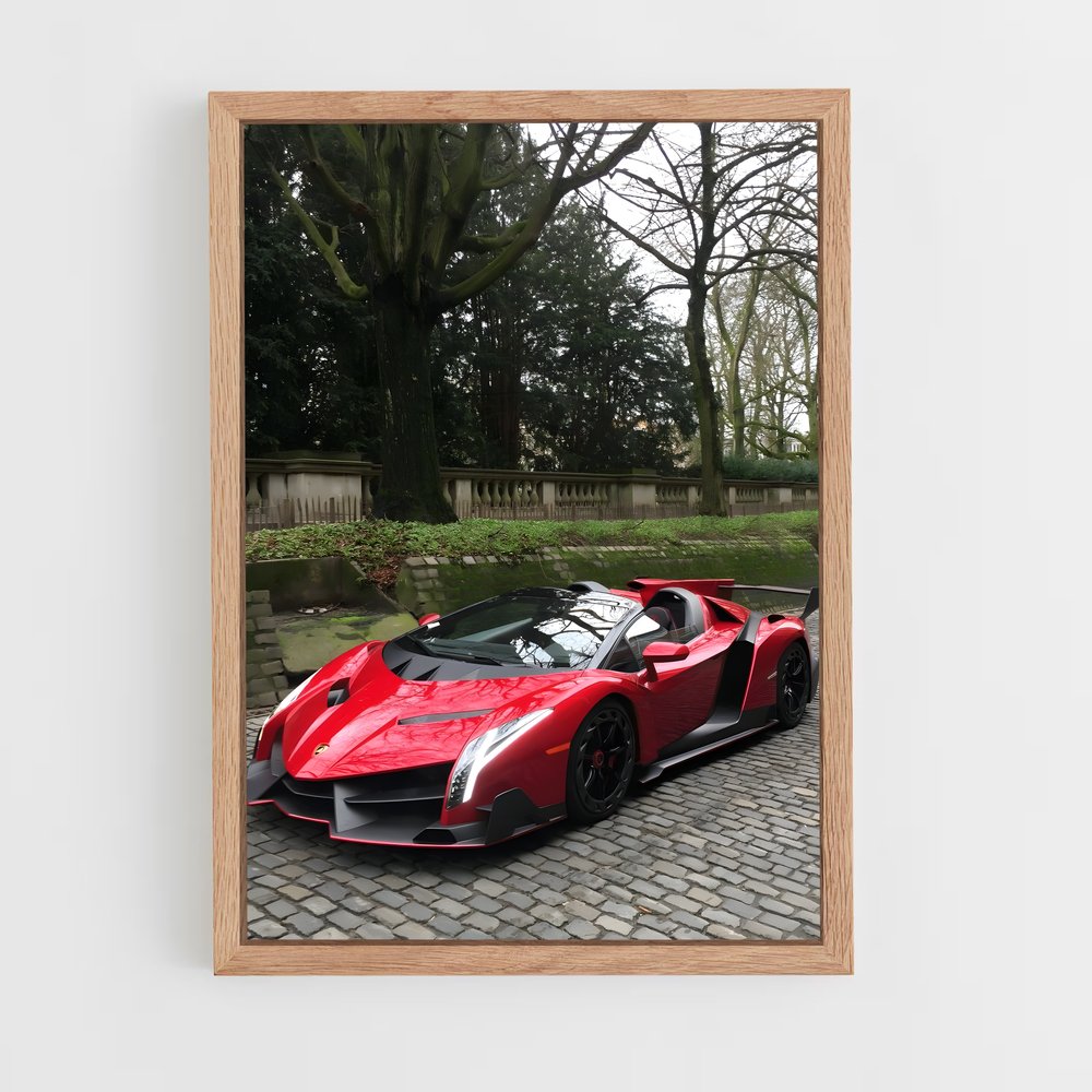 Poster Veneno en Action – affiche Lamborghini (vue 4)